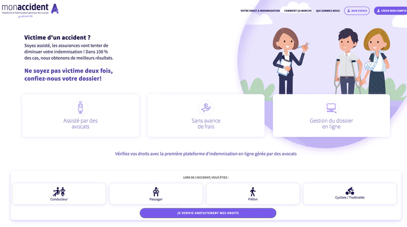 Cockpit de pilotage juridique MonAccident.fr